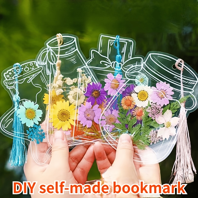 직접 만드는 드라이 플라워 책갈피, 투명한 PET 병  - Dried Flower Bookmark 리뷰 및 가격