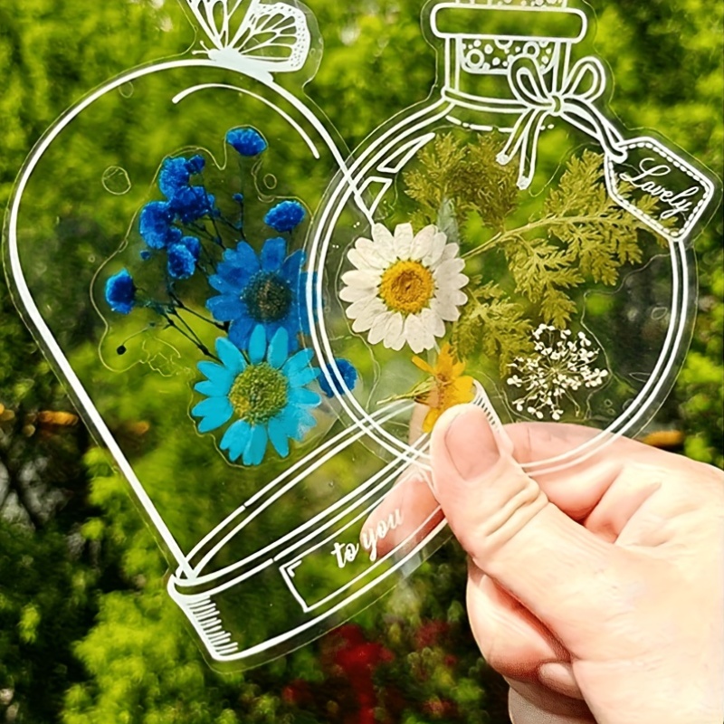 직접 만드는 드라이 플라워 책갈피, 투명한 PET 병  - Dried Flower Bookmark 리뷰 및 가격
